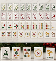 Elk Christmas America Jade Mahjong-Steine Faltbares Modernes Acryl-Set Graviert 4-Schichtig 160 Teile Luxus-Reiseset Großhandel Schnellversand