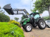 Traktor Pertanian TAVOL 100HP 4WD Kabin Tertutup 4 in 1 dengan Bucket Loader Depan