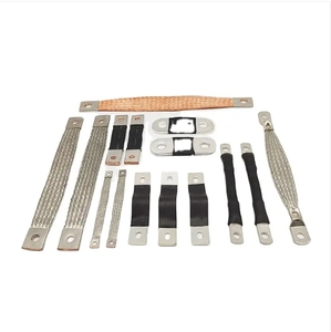 Fil de <span class=keywords><strong>cuivre</strong></span> flexible tressé pour l'industrie électrique, fils de <span class=keywords><strong>cuivre</strong></span> torsadés flexibles, fil de <span class=keywords><strong>cuivre</strong></span> tressé rond, shunt - Product Image 1