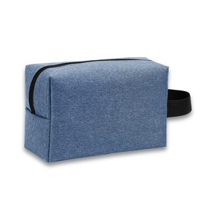 Bolsa de Aseo de Viaje, Rectangular, Azul Oscuro, Impermeable, de Tela Oxford, Organizador de Cosméticos para Viajes - Product Image 4