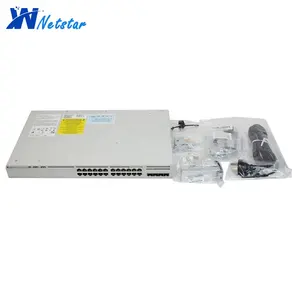 C9200L-24P-4G-A Layer 2 Gigabit 24 portas gerenciamento completo POE + Ethernet com portas uplink 4x1G Comutadores e vantagem de rede