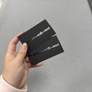 Quần áo sang trọng treo tag tùy chỉnh thiết kế may mặc các tông màu đen treo tag với dập nóng logo nhãn treo thẻ cho túi tóc - Product Image 3