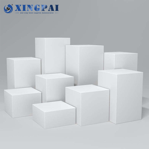 XINGPAI Hotel Supplies Rectangle Clear Display Cube Food <strong>Table</strong> White Acrylic Catering Buffet <strong>Risers</strong> for Food Display - Product Image 2