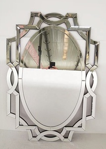 Specchio Veneziano Rettangolare Personalizzato 120 X 80cm con Cristalli Diamantati per Casa - Product Image 2