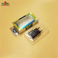 Boîte de couleur avec plateau pour chargeurs de téléphone portable, emballage de chargeur domestique
