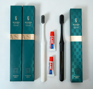 Kit dental para hotel, kit de cepillos de dientes para hotel, kit dental desechable, set de cepillos de dientes para huéspedes, artículos de higiene para hostelería, kit de pasta de dientes para hotel - Product Image 1