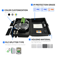 Boîtier de distribution de fibres optiques SC UPC/APC pour réseaux FTTH FTTB FTTX, OEM, intérieur/extérieur, ABS+PP, 8/24 cœurs, simplex