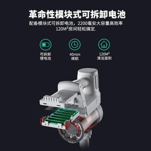 Aspirateur à main sans fil Zhigao, boîte à poussière de 0,3 L, alimenté par batterie, portable, pour usage domestique - Product Image 4