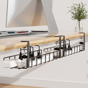 תחת ניהול כבל דלפק מתכת תחת מסך ניהול חוט דלפק בקרת כבל שולחן תחת ניהול כבל שולחן ללא נזק לדלפק - Product Image 5