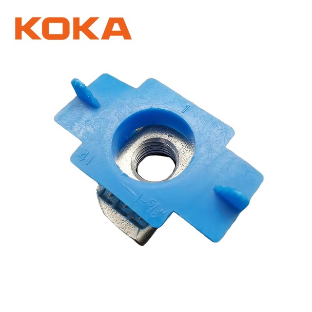 Carbon Steel Strut Channel Blue Color Plastic Wing Spring Nut