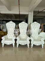 Chaise Trône de Luxe Dorée à Dossier Haut, Design Moderne Grand Lit Queen/King Size pour Hôtels, Banquets, Mariages, Salons et Mobilier de Fête