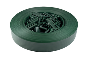 LIYUAN Bande de protection de la vie privée en PVC <span class=keywords><strong>Springos</strong></span> de 4,75 cm x 60 m par rouleau avec 100 clips pour panneau de clôture 3D - Product Image 5