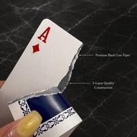 Cartes à Jouer Professionnelles avec Logo Personnalisé |   Jeu de cartes de poker haut de gamme en papier noir |   Cartes souvenir d'hôtel sur mesure |   Famille de boîtes en carton
