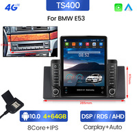 Lecteur DVD de voiture MEKEDE Android IPS 2.5D avec écran DSP pour BMW X5 E39 E53 4+64G 4G LTE Wifi GPS BT Stéréo Audio SWC