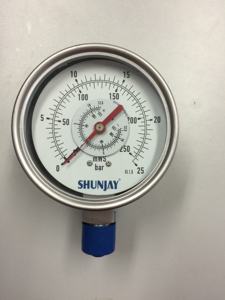 द्वैध दबाव गेज Bourdon ट्यूब के साथ, अंतर दबाव नापने का यंत्र, MOD.133 - Product Image 4