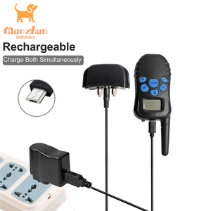 Wiederauf lad bares elektronisches Hunde halsband <span class=keywords><strong>300m</strong></span> wasserdichtes Stop Bark LCD-Display Fernbedienung für Shock Vibration Sound - Product Image 3