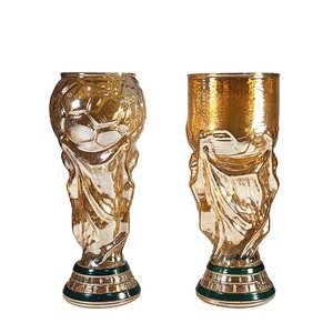 Verre à bière trophée de football mondial, vente directe usine, verrerie en forme de <span class=keywords><strong>coupe</strong></span> d'Hercule, verre à boisson de bar, cadeau d'affaires - Product Image 3