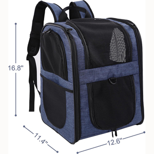 Miễn Phí Mẫu Mèo Tàu Sân Bay Cho Lớn Mèo 20 Lbs, Mềm Mại Hai Mặt Thoáng Khí Lưới Mèo Du Lịch Tàu Sân Bay, Lớn Mèo Hãng Hàng Không Đã Được Phê Duyệt - Product Image 5
