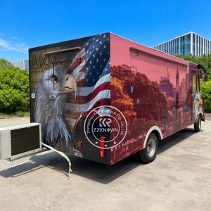 Prix bon marché Mobile BBQ Pizza Jus Ice-Cream Hamburger Salade Snack Food Truck Camion électrique de nourriture à vendre - Product Image 3