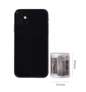 1 rotolo di nastro della serie della collezione di arte della posta romantica fai da te adesivo decorativo per i taccuini letterari romantici - Product Image 6