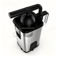 Presse-agrumes à levier orange avec aspiration stable, cône détachable, anti-fuite, pour table, moteur silencieux à faible bruit