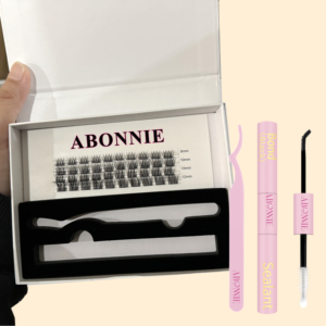Abonnie 20D 30D 50D Precortado Segmentado Cluster DIY Lash Matte Black Vegan Silk Cluster Lashes Kit <span class=keywords><strong>Soft</strong></span> Lash Clusters - Product Image 4