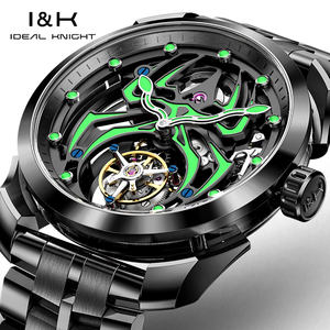 Reloj Mecánico Automático Ideal Knight 6802 Odm con Logotipo Personalizado, Esqueleto Hueco, Deportivo, Resistente al Agua, con Movimiento Tourbillon para Hombre - Product Image 2