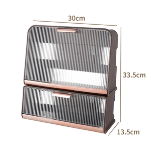 Organizador de soporte de teléfono, caja de almacenamiento de enrutador <span class=keywords><strong>Wifi</strong></span> montada en la pared de plástico con ventana transparente - Product Image 1