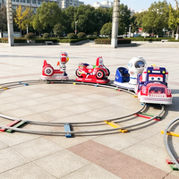 Tren Eléctrico LED de Juguete para Niños, Uso Interior/Exterior, Estructura Metálica, Rieles Inflables Iluminados de Colores, 5-10 años