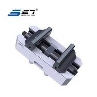 Étau de banc modulaire auto-centrant, dispositif de serrage manuel, précision CNC, matériau SUS440C, précision de 0,005 mm, marque SET