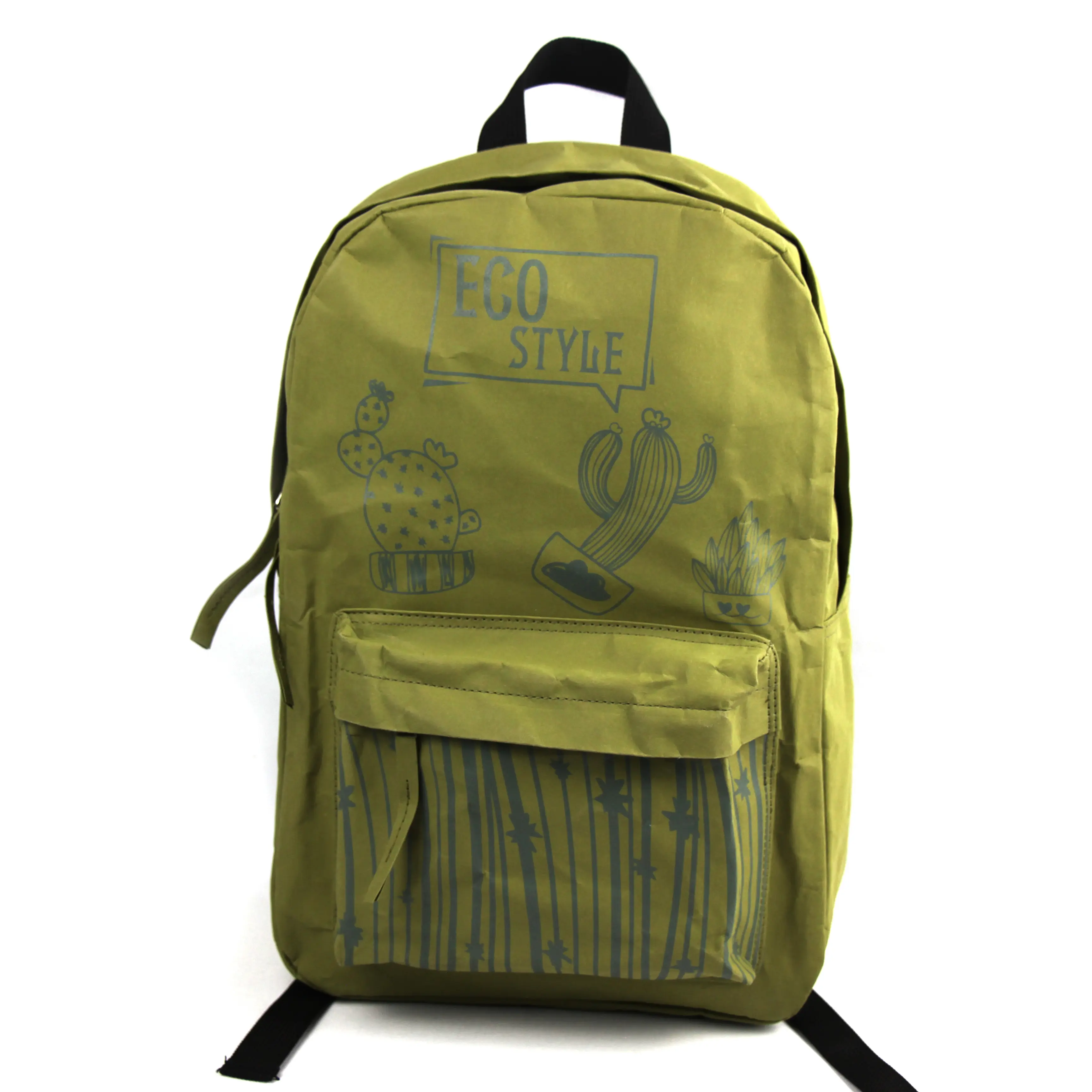 High quality Eco friendly Green special paper washable cellulose bag backpack