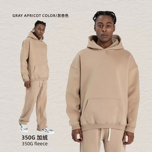 The Most Popular High Quality <b>Men's</b> Cotton Heavyweight Hoodie Unisex Oversized <b>Pullover</b> Custom Logo Blank Sweatshirt - Product Image 4