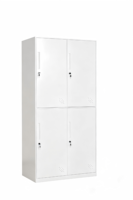 Armoire de Rangement Moderne en Acier Verrouillable à Prix d'Usine, Personnalisable pour Maison, École, Salle de Sport, Hôpital, 4 Portes avec Revêtement Écologique
