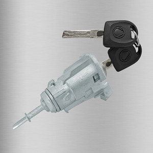 กระบอกกุญแจรถยนต์ Volkswagen รุ่น 1U0837168 พร้อมกุญแจ 2 ดอก สีเทาอ่อน ผลิตจากโลหะผสม - Product Image 2