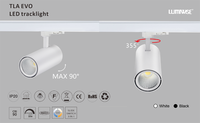Spot sur rail à LED 3 CCT 3000K 5000k Tracklight à LED 10W 15W 20W 25w 30w CRI RA 90 Adaptateur triphasé Spot pour éclairage général pour éclairage de vente au détail