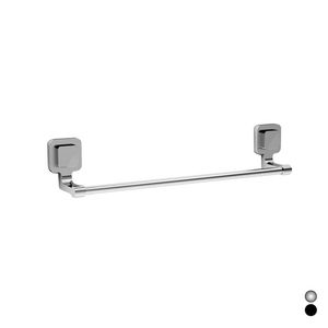 Porte-serviettes rond KARA 30 cm en métal noir pour salle de bain - Product Image 1