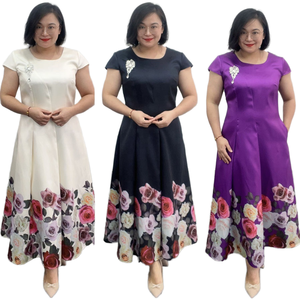 Ensemble décontracté pour femme, taille plus, imprimé, respirant, longueur genou, collection été 2025 – Commandes OEM personnalisées acceptées en gros - Product Image 1