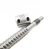 Factory Direct CNC Machined Chrome Steel Rolled Thread Ball Screw with Bearing C5 C7 SFU1204/1605/1610/2010/2505 Flange Nut