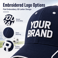 Casquette de baseball personnalisée pour supporters de football, avec logo brodé, chapeau de sport, vente en gros, couleur d'équipe, visière incurvée pour les événements de match.