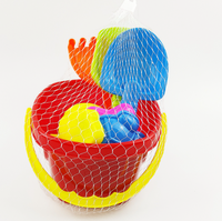 Ensemble de jouets de plage en PVC pour enfants HC, 8 pièces, avec sac en filet, seaux, pelles, tamis, bêches, moules à sable, seau et pelle, pour les enfants de 14 ans et plus