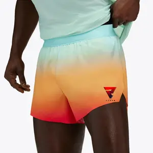 Breathable Workout Shorts Stretch Drawstring Running Seamless Shorts Quick Dry Lightweight Summer Men Shorts With Zipper Pockets