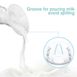 Tragbare manuelle Vollsilikon-Milch pumpe BPA-freie Hersteller handbuch Milch pumpe mit Deckel für Babynahrung produkte - Product Image 6