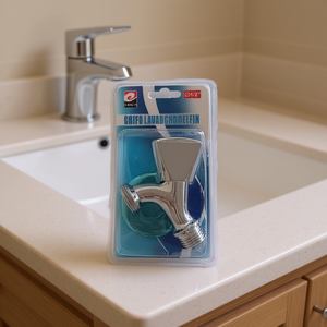 Rubinetto per lavabo MNJ da 1/2 pollice con finitura cromata per uso lavabo - Product Image 2