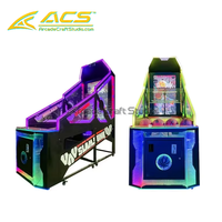 ACS Promotion : Machine de jeu de tir simulateur de basketball électronique d'arcade d'intérieur Street Hot Hoops en métal, version anglaise
