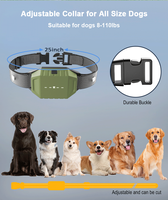 Collier de dressage pour chien sans choc avec affichage couleur 3000ft Range 1-2 Chiens Niveaux de tonalité