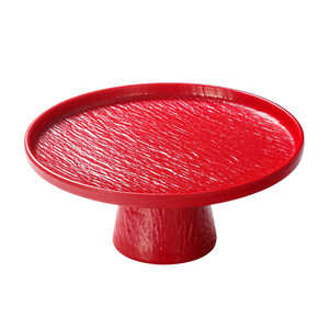 Xiangyuan <b>melamine</b> tableware <b>plates</b>, Chinese hot pot ingredient <b>plates</b>, restaurant round pastry afternoon tea snacks stemmed - Product Image 5