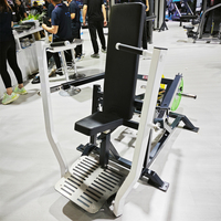 TZFITNESS GF001 Équipement de musculation commercial, machine à presse pectorale assise à charge de plaques, capacité de 1,6 T, 120 kg