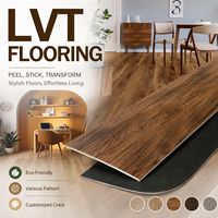 Losetas Autoadhesivas para Piso, PVC de Lujo, Estilo Moderno, para Renovación Interior, Dormitorio, Sala de Estar, Venta al Por Mayor Comercial