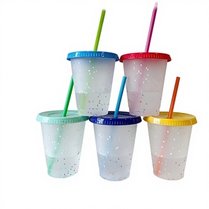 Vaso de Plástico PP Transparente Personalizado que Cambia de Color, Resistente a Altas Temperaturas, Activado por Frí<span class=keywords><strong>o</strong></span>, <span class=keywords><strong>con</strong></span> Efecto de Cambio de Color - Product Image 1