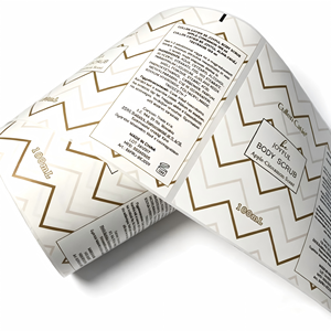 Etiquetas de Papel para Botellas de Productos Cosméticos Personalizados, Etiquetas Adhesivas de <span class=keywords><strong>Vinilo</strong></span> con Lámina Dorada, Impresión de Etiquetas Resistentes al Agua - Product Image 4